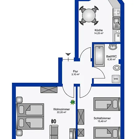 Stilvolle Fuer 4, Wlan - Kueche, Salt
