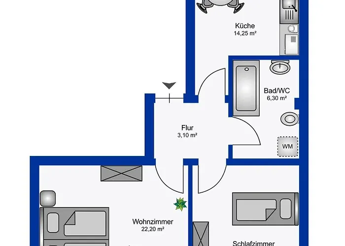 Stilvolle Fuer 4, Wlan - Kueche, Salt